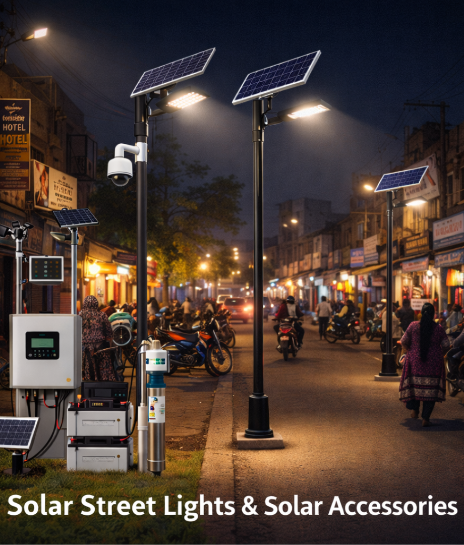 solar street lights & solar accessories